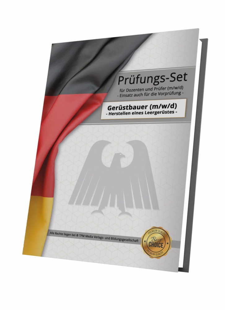 Bild 1 von Gerüstbauer (m/w/d) Lernfeld 13 - Herstellen eines Leergerüstes - Prüfungs-Set
