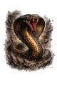 T-Shirt Motiv „King Cobra Power“ (Download PNG, transparent)